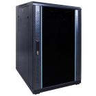 18U serverkast met glazen deur 600x800x1000mm (BxDxH)