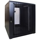 18U serverkast met geperforeerde deur 800x1000x1000mm (BxDxH)