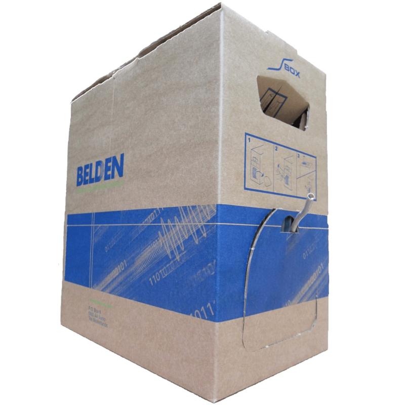 Belden 7965E Cat6 UTP netwerk kabel stug 305m 100% koper blauw