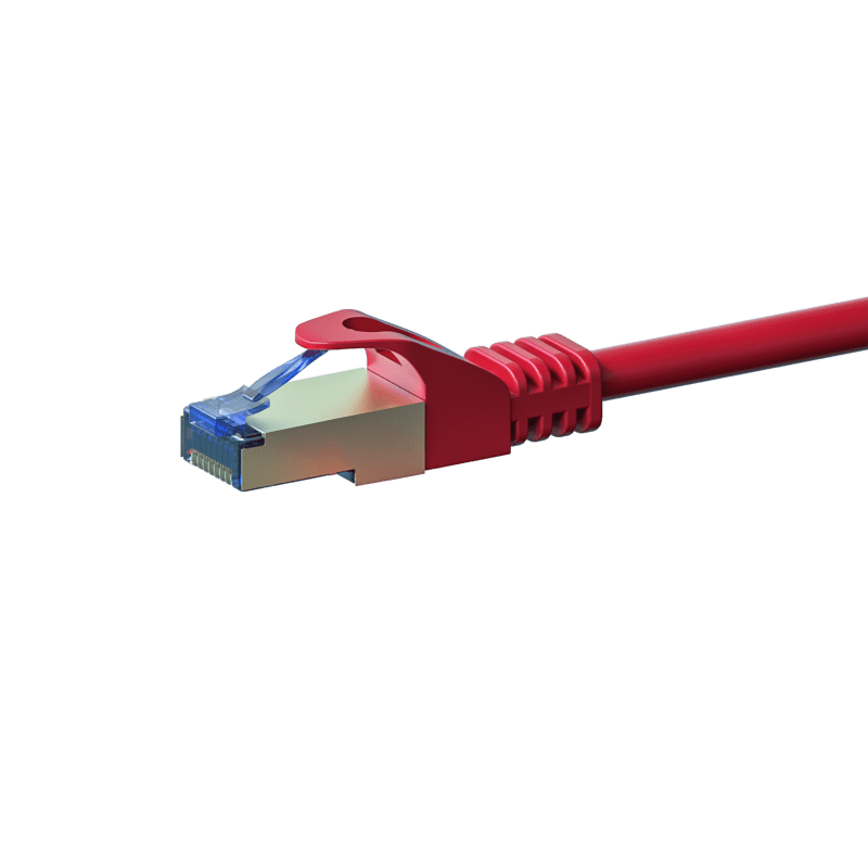 CAT6a S/FTP (PIMF) patchkabel 0,50m rood
