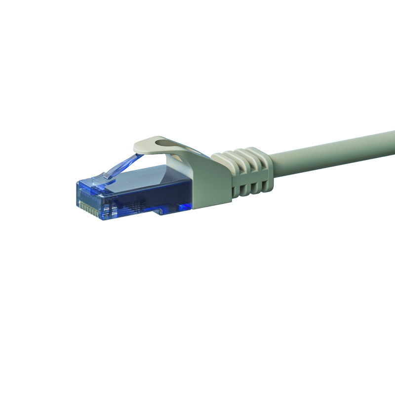 UTP CAT6a patchkabel 0,15m grijs - 100% koper