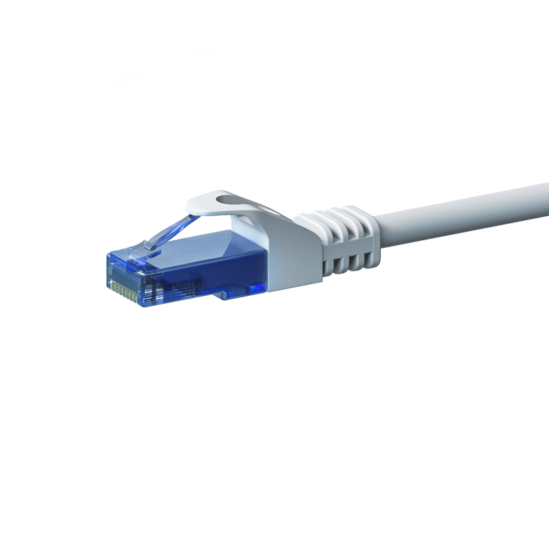 UTP CAT6a patchkabel 0,50m wit - 100% koper