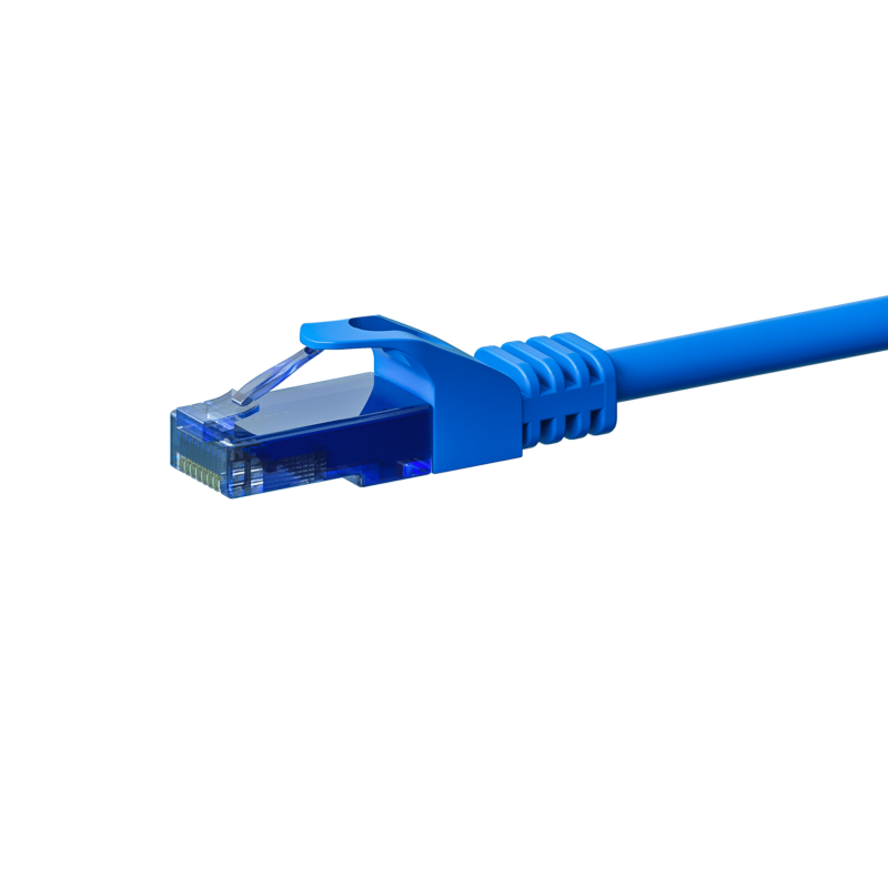 UTP CAT6a patchkabel 7,50m blauw - 100% koper