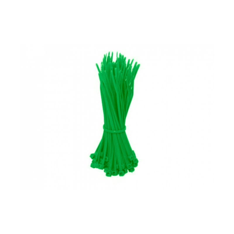 Kabelbinders 200mm groen - 100 stuks