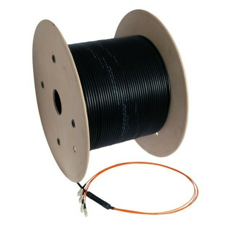 OM2 glasvezel kabel op maat 4 vezels incl. connectoren