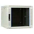 9U witte wandkast (kantelbaar) met glazen deur 600x600x500mm (BxDxH)