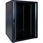 22U serverkast met glazen deur 800x800x1200mm (BxDxH)
