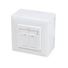 CAT5e UTP / STP opbouwdoos, wit