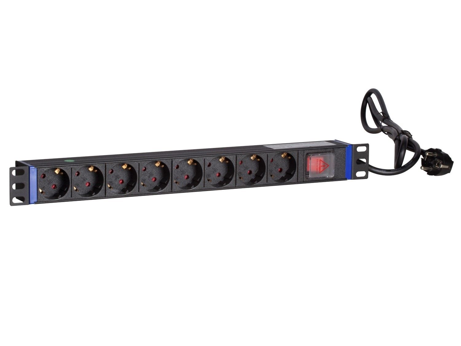 INSV1003 -19 Zoll Steckdosenleiste 6-fach einzeln schaltbar mit 6x Feinsicherung, 1HE Rack-PDU rückseitige Ausgänge 90° gedreht, 3680W 16A Stromverteiler für Gaming, Aquarium & Labor, Schwarz INSV1003 -19 Zoll Steckdosenleiste 6-fach einzeln schaltbar mit 6x Feinsicherung, 1HE Rack-PDU rückseitige Ausgänge 90° gedreht, 3680W 16A Stromverteiler für Gaming, Aquarium & Labor, Schwarz