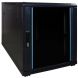 12U mini serverkast met glazen deur 600x1000x720mm (BxDxH)