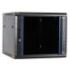 9U wandkast ongemonteerd met glazen deur 600x600x500mm
