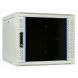 9U witte wandkast met glazen deur 600x600x500mm