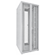 42U witte serverkast met dubbele geperforeerde voor- en achterdeuren 800x1000x2000mm (BxDxH)