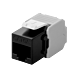 CAT6a UTP Keystone Connector - Toolless - Zwart
