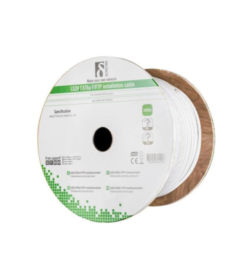 Alfaco Cat6a F/FTP 305m installatiekabel 500mHz op rol stug 100% koper LSZH (Eca)