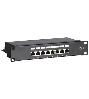 10 inch CAT5e FTP patchpaneel - 8 poorts
