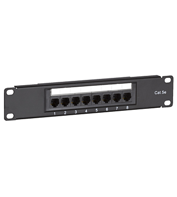 10 inch CAT5e UTP patchpaneel - 8 poorts