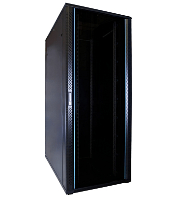 47U serverkast met glazen deur 800x1200x2200mm (BxDxH)