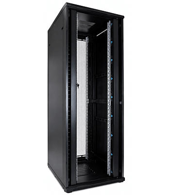 47U serverkast met dubbele geperforeerde voor- en achterdeur 800x800x2200mm (BxDxH)