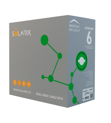 Solarix UTP CAT6 kabel met stugge kern 305m (Eca)