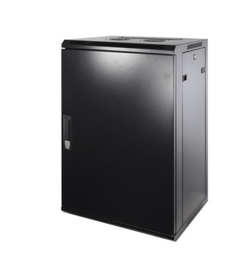 18U wandkast met metalen deur 600x600x900mm (BxDxH)