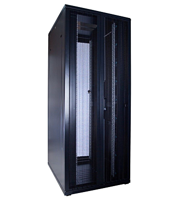 42U serverkast met dubbele geperforeerde voor- en achterdeuren 800x1200x2000mm (BxDxH)