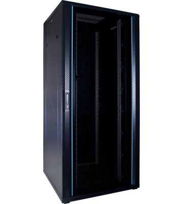 37U serverkast met glazen deur 800x800x1800mm (BxDxH)