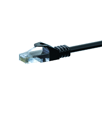 UTP CAT5e patchkabel 3m zwart - 100% koper