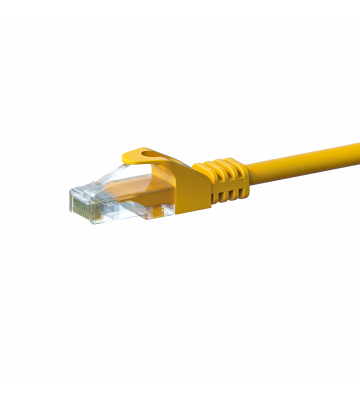 UTP CAT5e patchkabel 0,25m geel - 100% koper