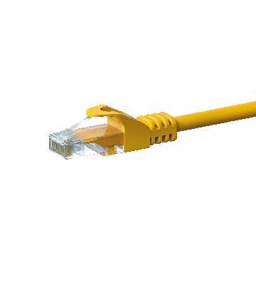 UTP CAT5e patchkabel 15m geel - 100% koper