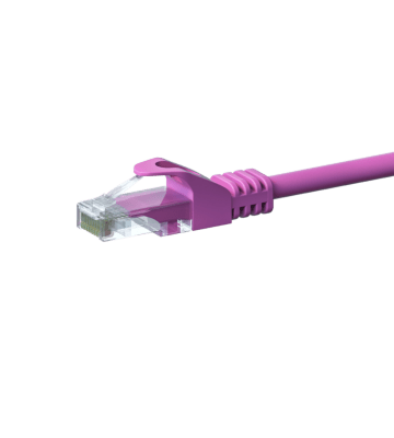UTP CAT5e patchkabel 2m roze - 100% koper