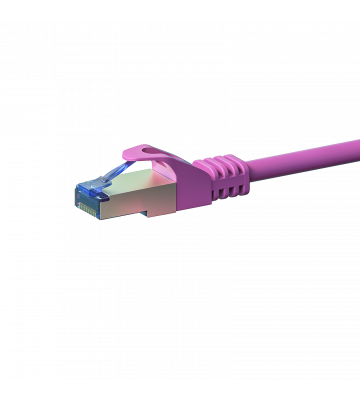 CAT6a S/FTP (PIMF) patchkabel 0,25m roze