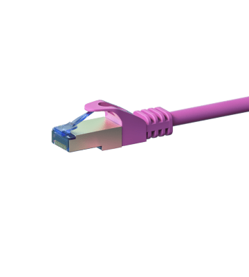 CAT6a S/FTP (PIMF) patchkabel 5m roze