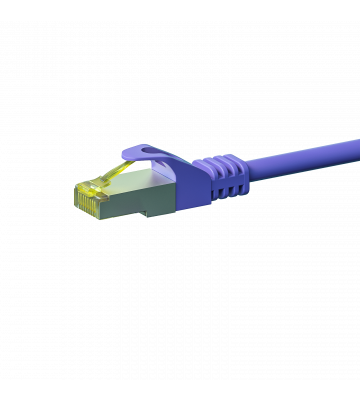 Cat7 S/FTP (PIMF) patchkabel 0,25m paars