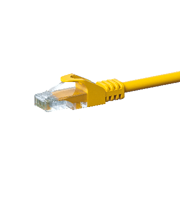 CAT5e UTP patchkabel 7,50m geel  - CCA