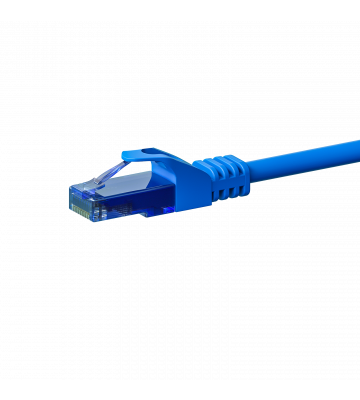 UTP CAT6a patchkabel 0,25m blauw - 100% koper