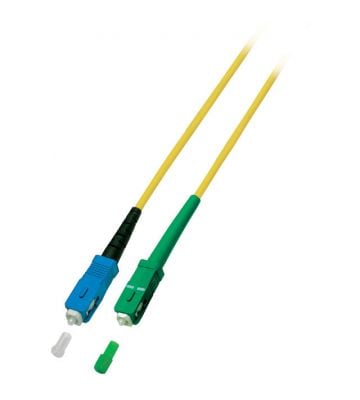 OS2 simplex glasvezel kabel SC/APC-SC 15m