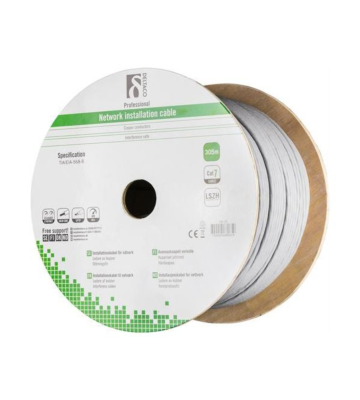 Alfaco Cat7 S/FTP kabel op rol stug 305m grijs LSZH - (Eca)