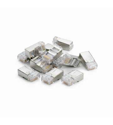 DANICOM FTP CAT5e RJ45 Doorsteek Connector - Pass through voor soepele en stugge kern - 10 stuks