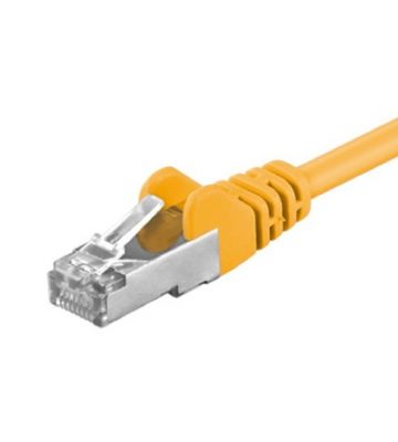 CAT5e FTP patchkabel 0,25m geel 