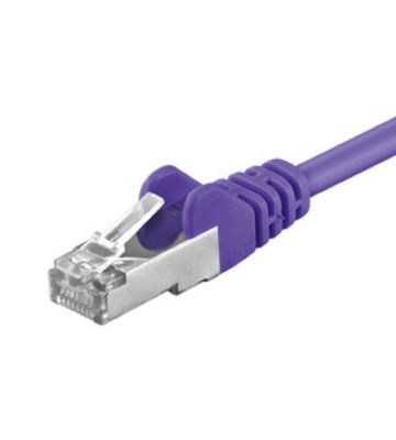 CAT5e FTP patchkabel 0,25m paars 