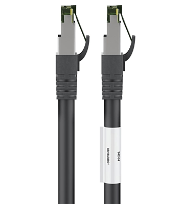 Cat8 S/FTP (PIMF) patchkabel 2m zwart