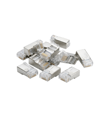 DANICOM FTP CAT6 RJ45 Connector - voor stugge kern - 10 stuks