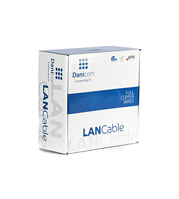 DANICOM CAT6 UTP 100m kabel op rol stug - LSZH (Dca)