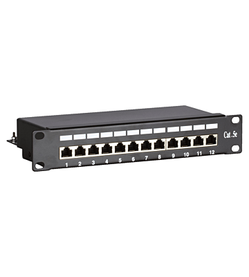 10 inch CAT5e FTP patchpaneel - 12 poorts