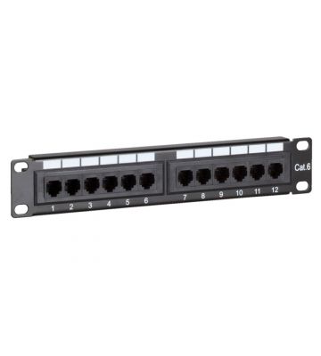 10 Inch CAT6 UTP patchpaneel - 12 poorts