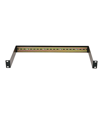 1U DIN rail voor 19-inch racks