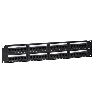 CAT6 UTP patchpaneel - 48 poorts