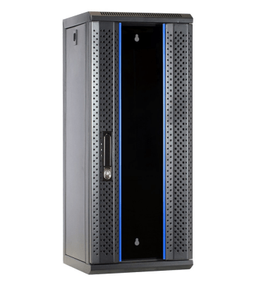 10 inch 15U serverkast met glazen deur 312x310x752mm (BxDxH)