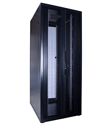 42U serverkast met dubbele geperforeerde voor- en achterdeur 800x1200x2000mm (BxDxH)